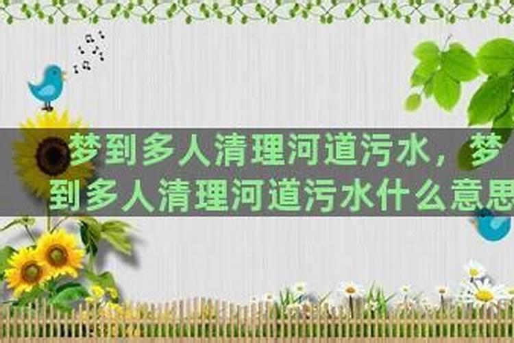 梦见回自己家的路都是污水了什么意思