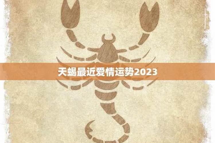 2023年天蝎座爱情运势