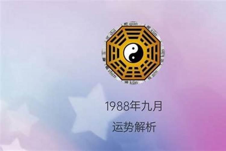 出生于1988年九月初九是什么命