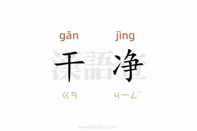 八字干净的意思