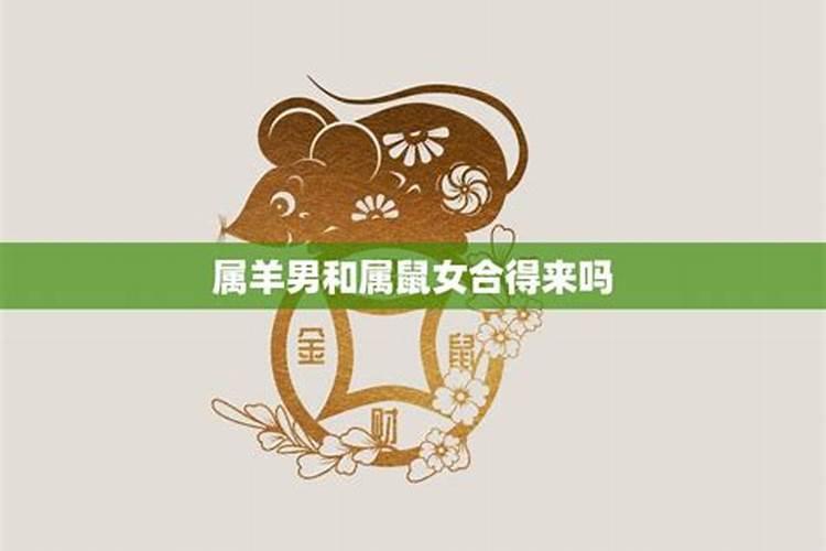 生肖羊和生肖鼠八字相合吗