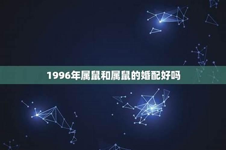 1996年属鼠男孩的婚配