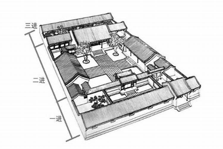 古代居住的房子(房子的西北方)