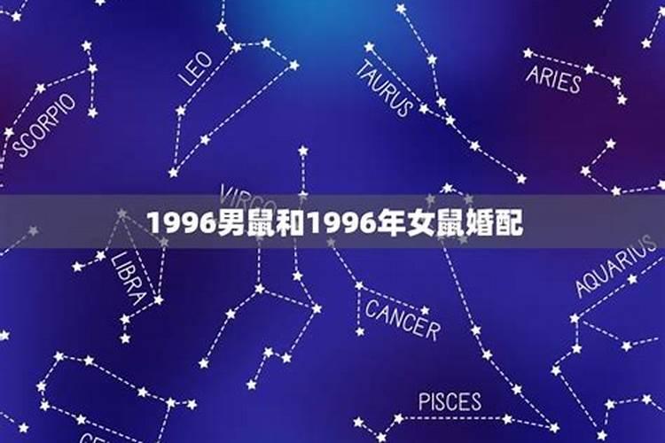 1996年属鼠的婚姻搭配