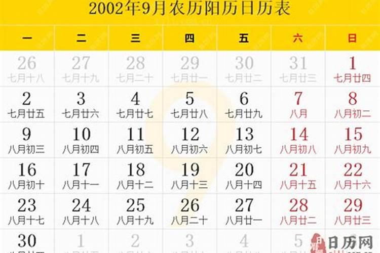 2002年农历9月初九什么星座