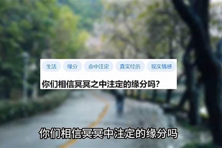 你们相信姻缘吗