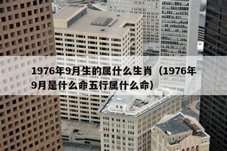 1976年农历9月25日出生八字