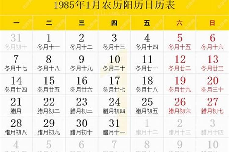 1985年农历1月初五女生运势如何