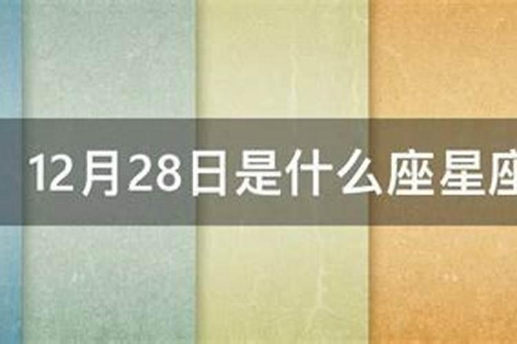 12月28是什么星座