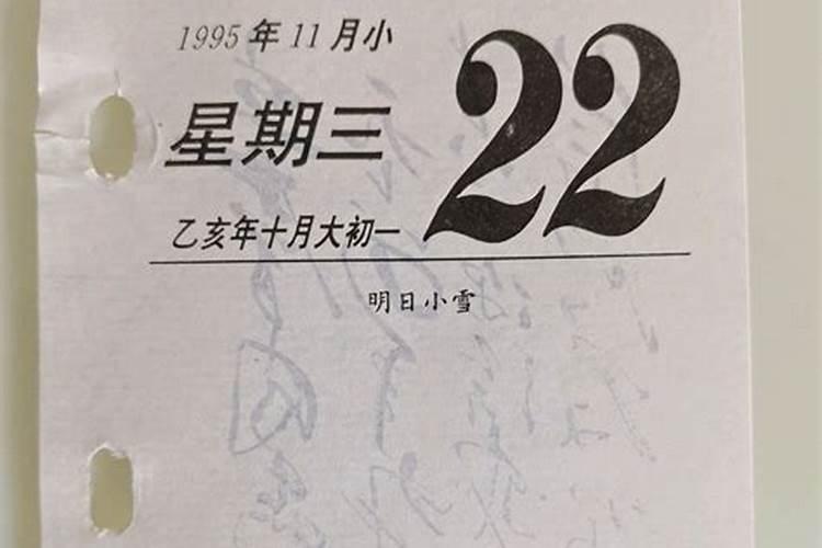 1995年十月初一运势