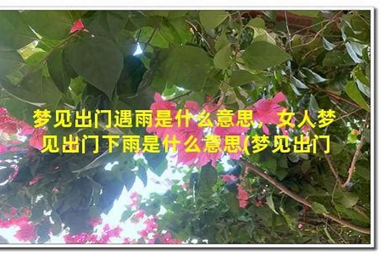 梦到什么不能出门