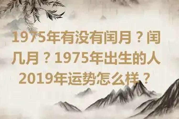 1975年出生的人的运势