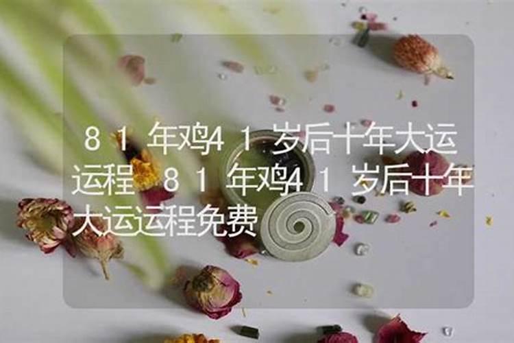 一九八一年的鸡今年运势怎样