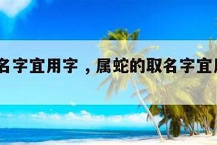 属蛇的人起名字适合用什么字甜