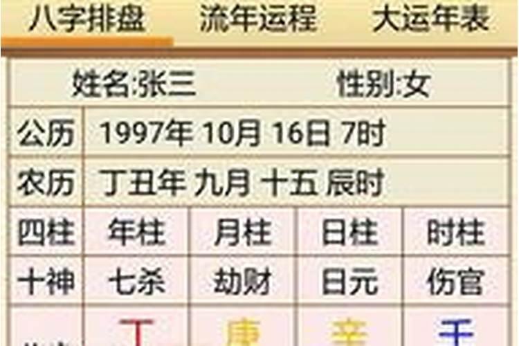 八字运程2021年