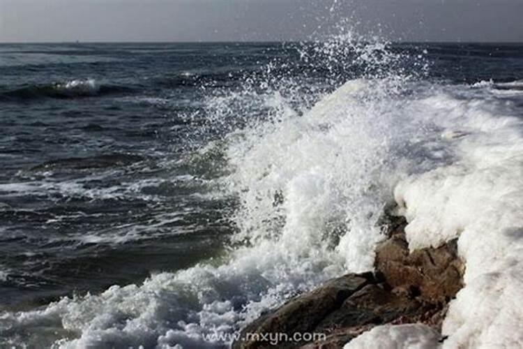 梦见大海海水涨潮浪很大