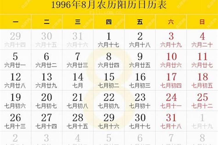 1996农历八月十六运势如何看